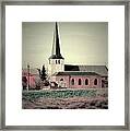 Small Village Down The River Framed Print