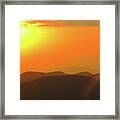 Smoky Sunset Framed Print