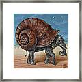 Snailephant Framed Print