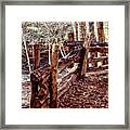 Snake Fence Framed Print