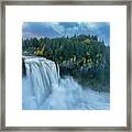 Snoqualmie Falls Rush Hour Framed Print