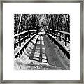 Snow Covered Bridge Framed Print