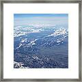 Snow Covered Rocky Framed Print