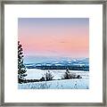 Snow Covered Valley Framed Print