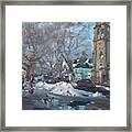 Snow Day At 7th St By Potters House Church Framed Print