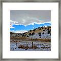 Snow In The Desert Framed Print