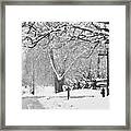 Snow Season In Williamsburg Framed Print