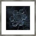 Snowflake Photo - Jewel Framed Print