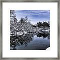 Snowy Ellicott Creek Framed Print