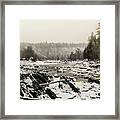 Snowy Morning At Jay Cooke Framed Print