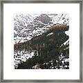 Snowy Mountains - 2 - French Alps Framed Print