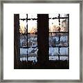 Snowy Sunrise Framed Print