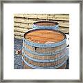 Soaked Barrels Framed Print