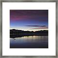 Softly Setting Framed Print