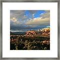 Soldier Pass Sunset Framed Print