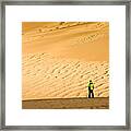 Solitude In The Dunes Framed Print