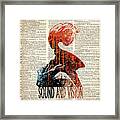 Song And Vision On Dictionary Page Framed Print