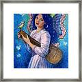 Songbird For A Blue Muse Framed Print