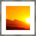 Sonoran Desert Sunrise Framed Print