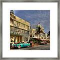 South Beach Park Central Hotel Framed Print
