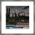 South Pacific Moonrise Framed Print