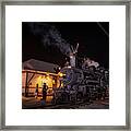 Southern 401 Sits Beside The Nelson Crossing Station Framed Print