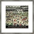 Southern Railway - Waterloo Station, Canada - Retro Travel Poster - Vintage Poster Framed Print