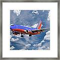 Southwest Airlines Boeing 737 Framed Print