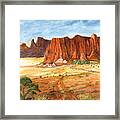 Southwest Red Rock Ranch Framed Print