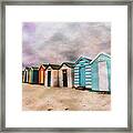 Southwold Beach Huts Framed Print