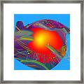 Space Fabric Framed Print