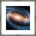 Space Image Barred Spiral Galaxy Ngc 1300 Framed Print