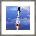 Spaceplane Rocket Launch Framed Print