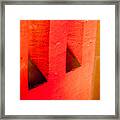 Spectre In The Wall Framed Print