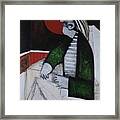 Speramus Man In Green Jacket Thinking About Himself Framed Print