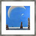 Spires Of Triton Framed Print