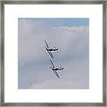 Spitfire Formation Pair Framed Print