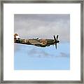 Spitfire In The Sky Framed Print