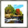 Splash Of Color At Hemlock Creek Framed Print