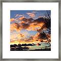 Splendid Winter Sunset Framed Print