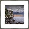 Split Rock Lighthouse At Sunrise Framed Print
