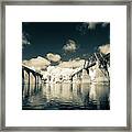 Congaree River Trestles Infrared-split Tone Framed Print