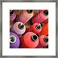 Spools Framed Print