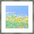 Spring Meadow Abstract Framed Print