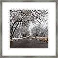 Spring Snow On The Plains Framed Print