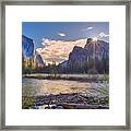 Spring Sunrise At Yosemite Valley Framed Print