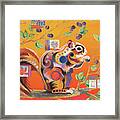 Squirrelling Away Framed Print