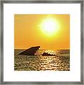 Ss Atlantus Sunset Cape May Point Nj V Framed Print