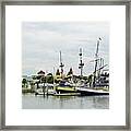 St Augustine Marina From The Water Framed Print