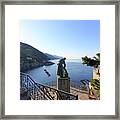 St Francis Of Assisi Statue In Monterossa 0170 Framed Print